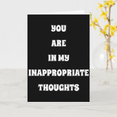 あなたは、私の***不適切な考え*** カード (黄色い花)