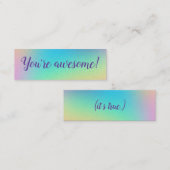 「あなたは」素晴らしポジティビティ・カード スキニー名刺 (正面/裏面)