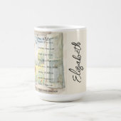 あなたは:美しい、聖なる書物、 経典 パーソナライズされた コーヒーマグカップ (中央)