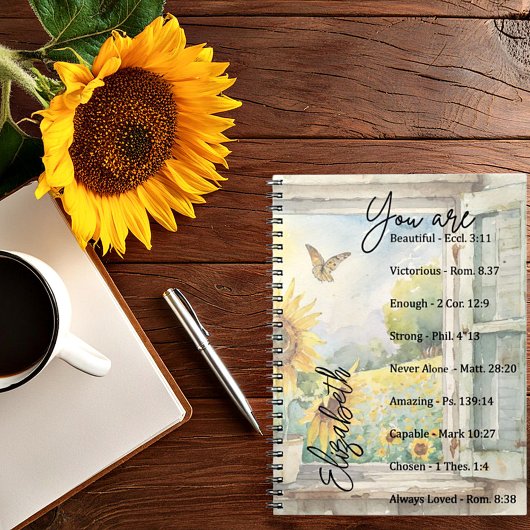 あなたは：美しい、聖なる書物、 経典 パーソナライズされた ノートブック