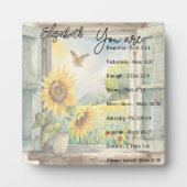 あなたは:美しい、聖なる書物、 経典 パーソナライズされた フォトプラーク (正面)