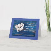 あなたは「良い卵」は私たち恋しく思皆が買う カード (正面)