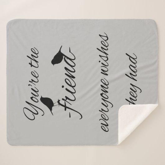 あなたは、誰もが引用文を望む シェルパブランケット (正面(横))