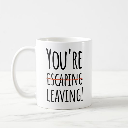 あなたは、離れ's -おもしろい for co workers po コーヒーマグカップ (左)
