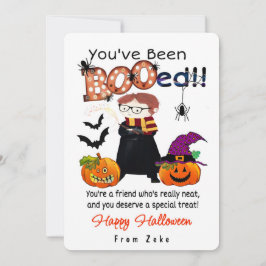 あなたは「BOO」されたよ!- ハロウィンのカード 招待状