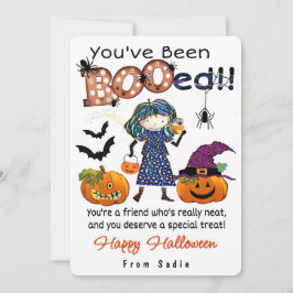 あなたは「BOO」されたよ!- ハロウィンのカード 招待状