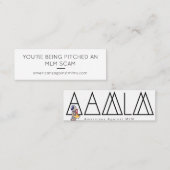 あなたは、MLM詐欺にかかる-小さい スキニー名刺 (正面/裏面)