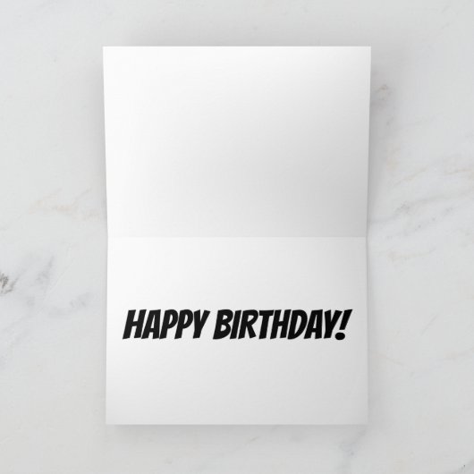 あなたはAクラシックヴィンテージピンクカー誕生日カード カード (内部)