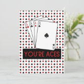 あなたはACESラスベガススタイルサンキューカード サンキューカード (スタンド正面)