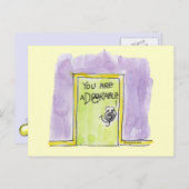 あなたはaDOORable漫画である ポストカード (正面/裏面)