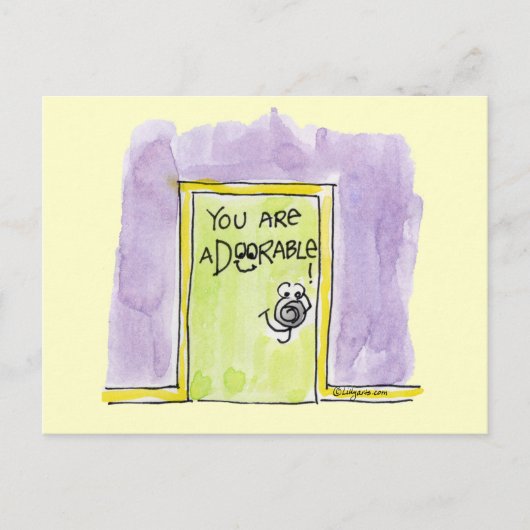 あなたはaDOORable漫画である ポストカード (正面)
