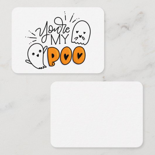 あなたはBooギフトエンクロージャ ノートカード (正面/裏面)