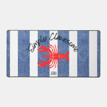 "あなたはClawesome"レッドデニムロブスタープリント