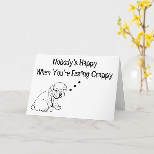 *あなたはCRAPPY*カードを使っ感じても誰も満足できない カード (黄色い花)