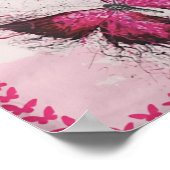 あなたはDIL蝶も私の娘 – ハート ポスター (角)