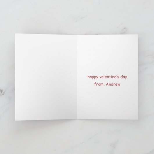 あなたはDino-Miteの友人の教室のバレンタイン シーズンカード (内部)