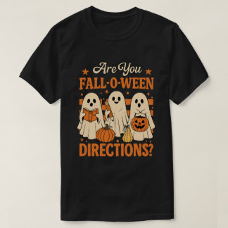 「あなたはFall-O-Weenの指示通り?」面白い秋デザイン Tシャツ