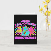 あなたはFall-o-weenの方向は面白い教師の幽霊ですか カード (黄色い花)