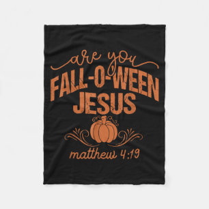 あなたはFall-o-weenイエス様のクリスチャンハロウィンパンプキン フリースブランケット