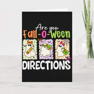 あなたはFall-o-ween方向のかわいいゴースト教師ですか カード