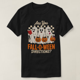 あなたはFall-O-Ween派?可愛い幽霊のハロウィングッズ Tシャツ
