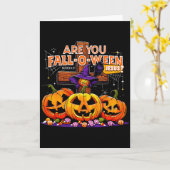 あなたはFall-o-ween イエス様のおかしいパンプキン _2  カード (黄色い花)