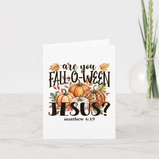 あなたはFall-o-ween イエス か_ 秋のカボチャ _1 カード (正面)