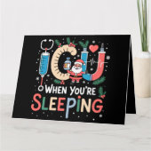 あなたはICUおもしろいナースクリスマス カード (正面)