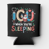 あなたはICUおもしろいナースクリスマス 缶クーラー (正面)