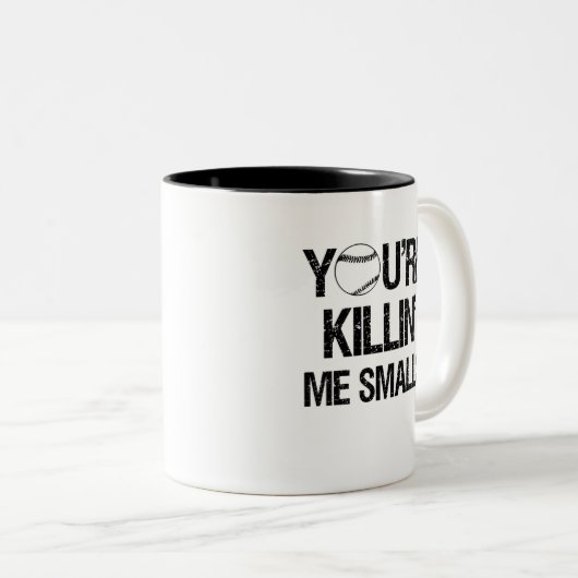 あなたはKillin私小さいサイズのおもしろいなコーヒー・マグ ツートーンマグカップ (正面右)