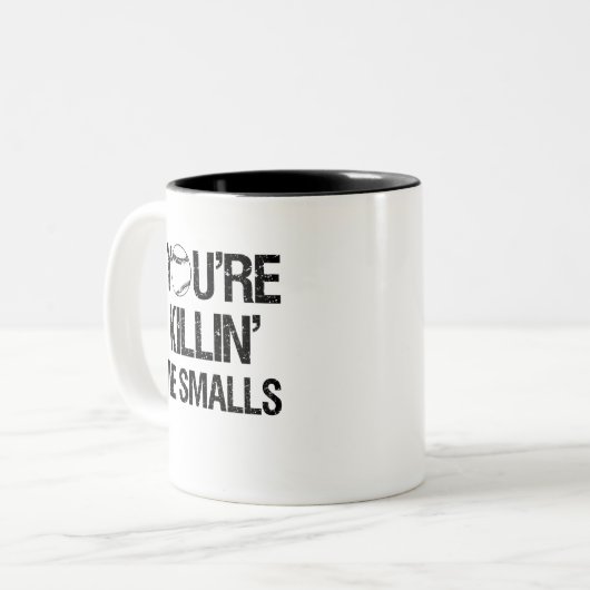 あなたはKillin私小さいサイズのおもしろいなコーヒー・マグ ツートーンマグカップ (正面左)