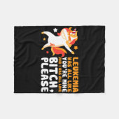 あなたはMine Please Unicorn白血病認識度プレゼント フリースブランケット (正面(横))