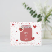 あなたはMy Jam Strawberry Valentine's Day写真 ポストカード (スタンド正面)