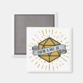 あなたはNat 20 d20ダンジョンとドラゴン マグネット (正面/裏面)