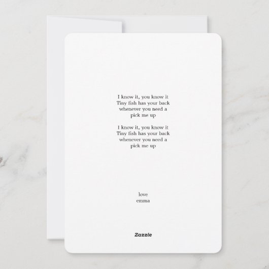 あなたはOフィッシュアリー美おもしろいしいベスティーカード シーズンカード (裏面)