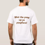 あなたはPoopieヘッド! Tシャツ (裏面)