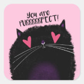 あなたはPURRFECT スクエアシール (正面)