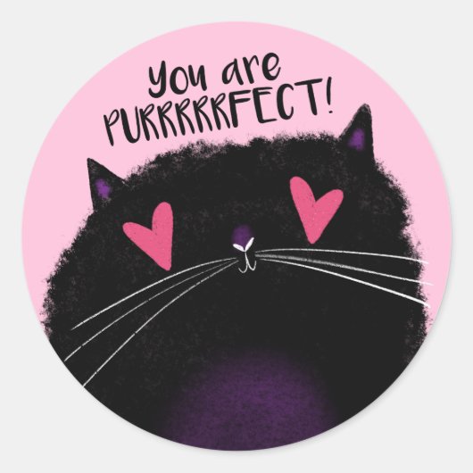 あなたはPURRFECT ラウンドシール (正面)