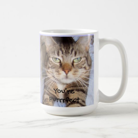 あなたはPurrrfectのマグ コーヒーマグカップ (右)