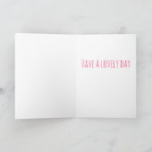 あなたはSEWスペシャル。裁縫機。バースデー カード (内部)