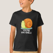 あなたはSpe-shellスナおもしろいイルプンダークBG Tシャツ (正面)