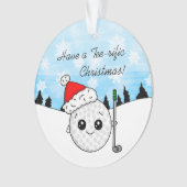 あなたはTライフィック金ゴールドパンクリスマス オーナメント (正面)