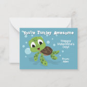 あなたはTurtley Awesom Classroom Valentine's Day ノートカード (正面)