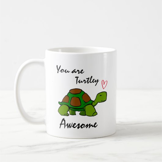 あなたはTurtley Awesome コーヒーマグカップ (左)