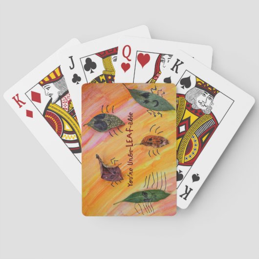 あなたはUnbeLEAFable - Kids Art for CHOC トランプ (裏面)