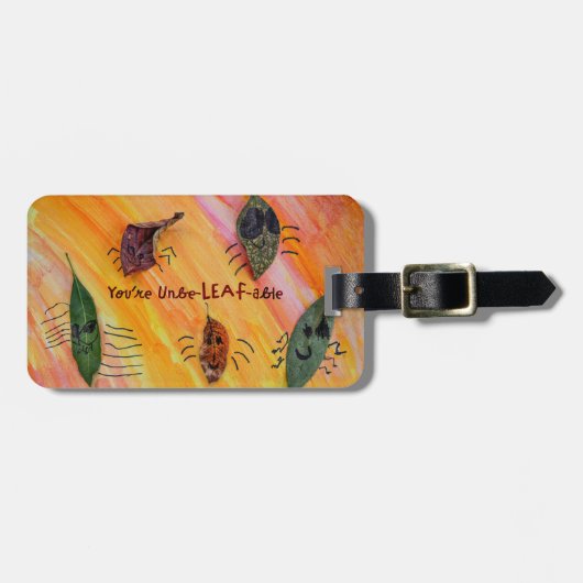 あなたはUnbeLEAFable - Kids Art for CHOC ラゲッジタグ (正面横)