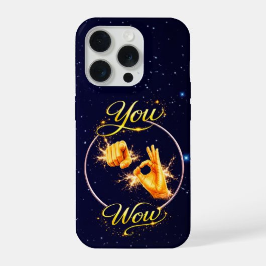 あなたはWOW : 彼または彼女に特別な気持ちを iPhoneケース (裏面)