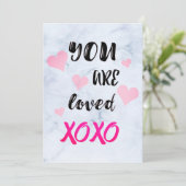 あなたはXOXOバレンタインデーのカードが愛されている シーズンカード (スタンド正面)