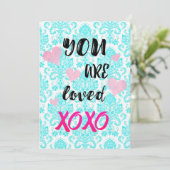 あなたはXOXOバレンタインデーのカードが愛されている シーズンカード (スタンド正面)