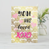 あなたはXOXOバレンタインデーのカードが愛されている シーズンカード (スタンド正面)